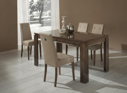 Stuhl Holz Polster Garnitur Wohnzimmer Esszimmer Essgruppe Gruppe Set 4tlg. Neu